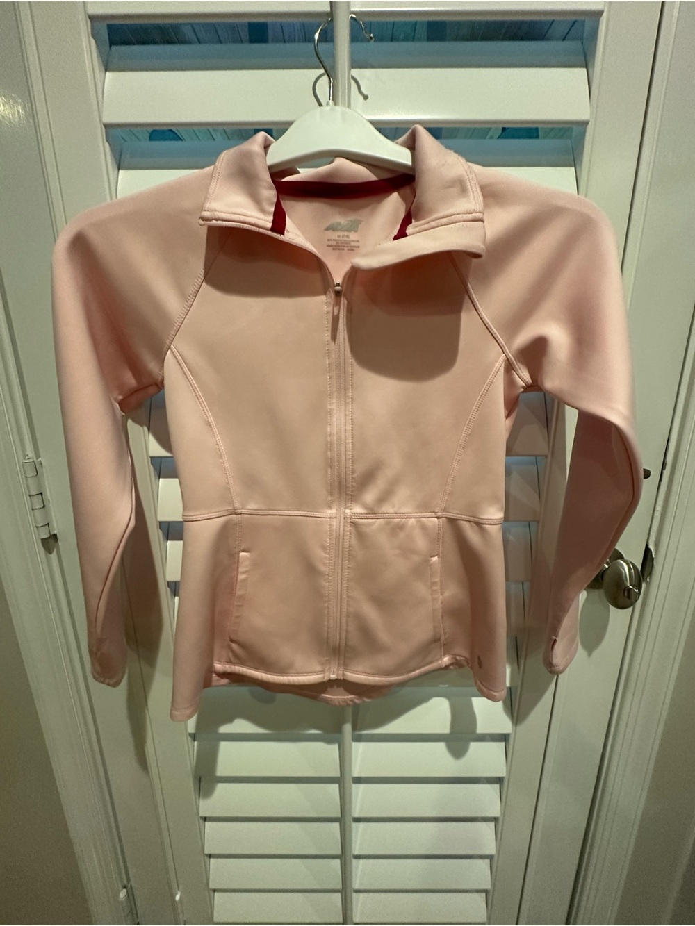 Avia Pale Pink Full-Zip Bomber Jacket